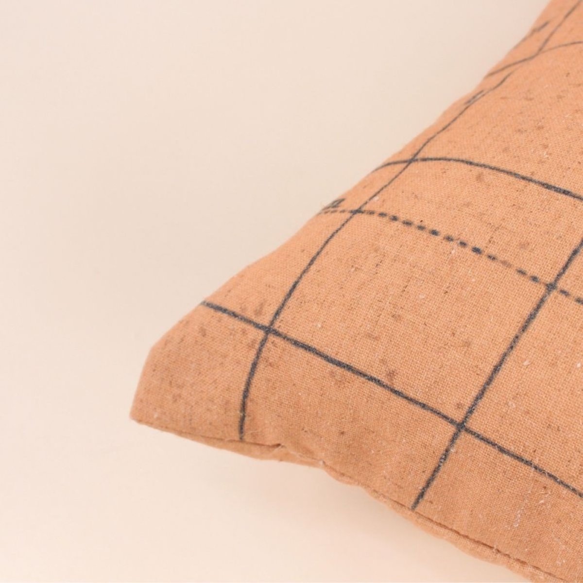 Coussin carte du monde 45cm beige, ORNAMI