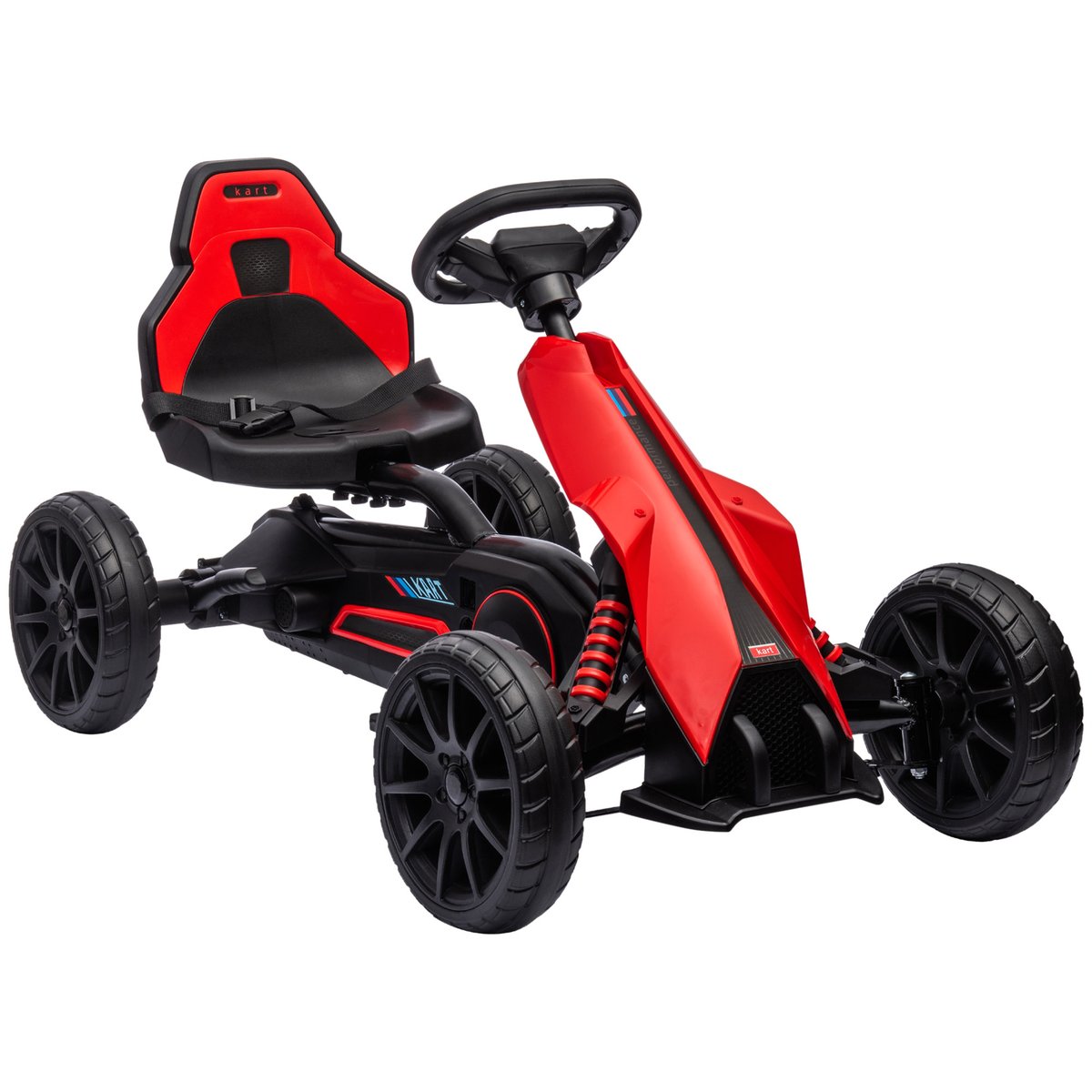 Kart à pédales Plastique Rouge rouge, HOMCOM