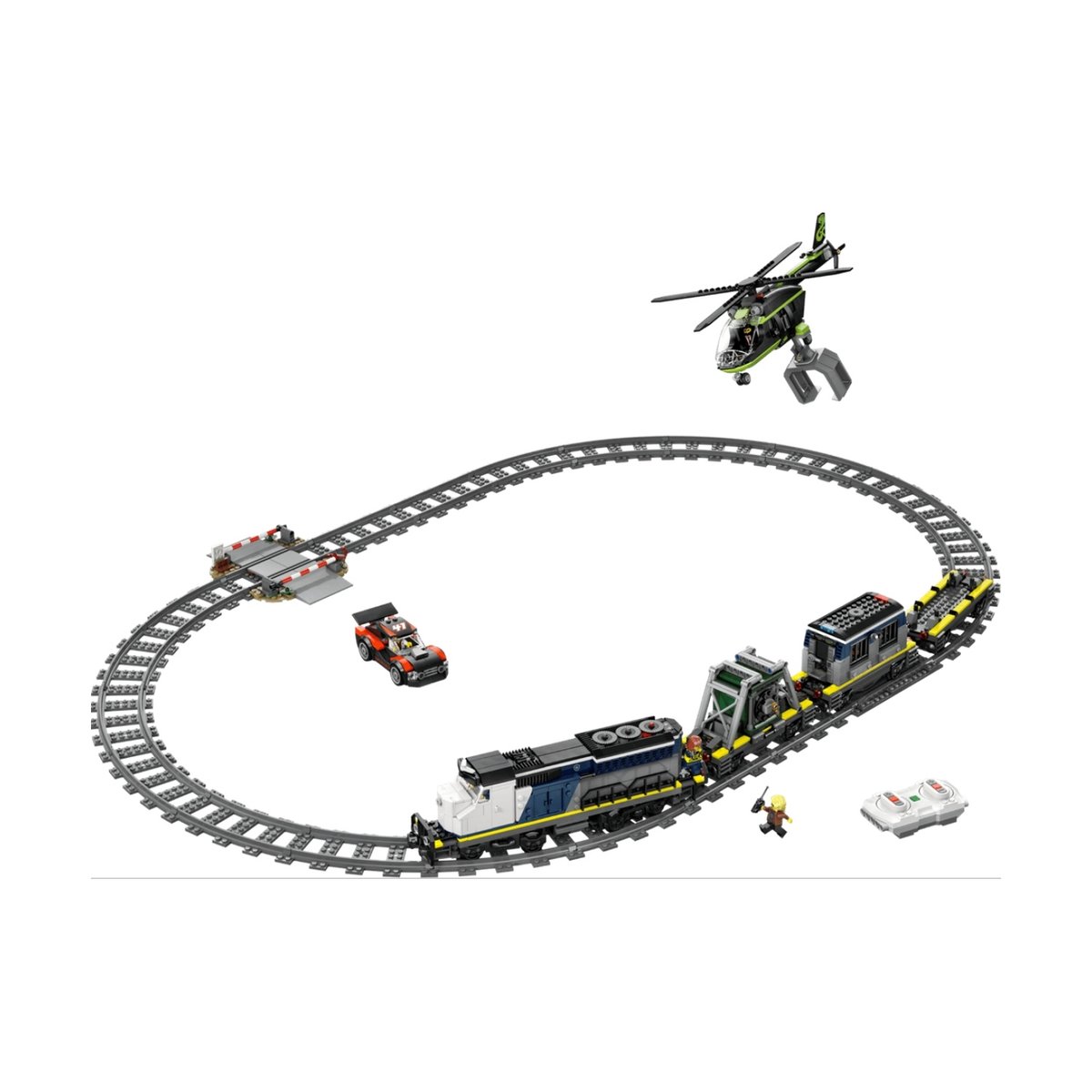 Le braquage du train de police multicolore, LEGO
