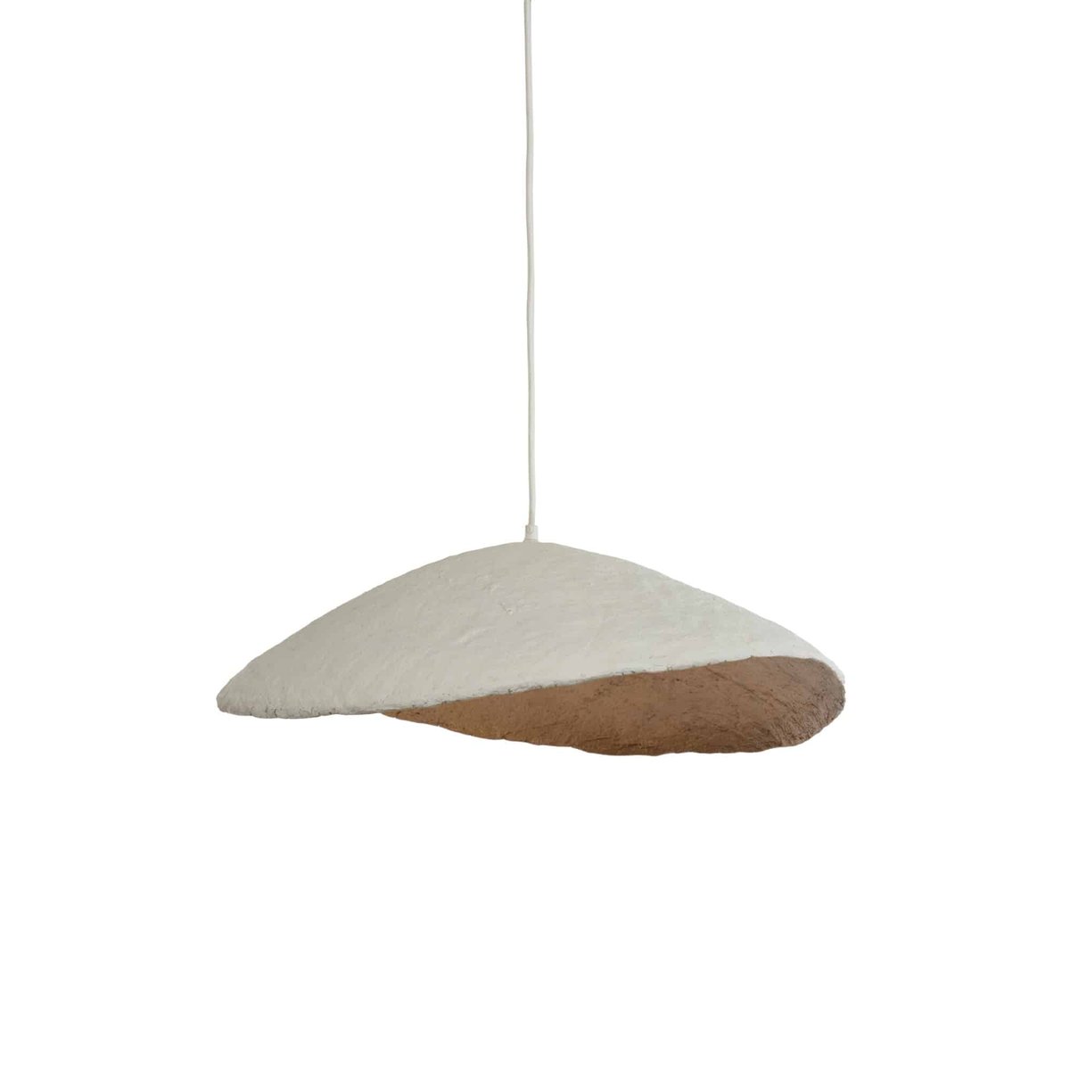 Lampe Suspendue Papier LONIA crème, LIGHT & LIVING