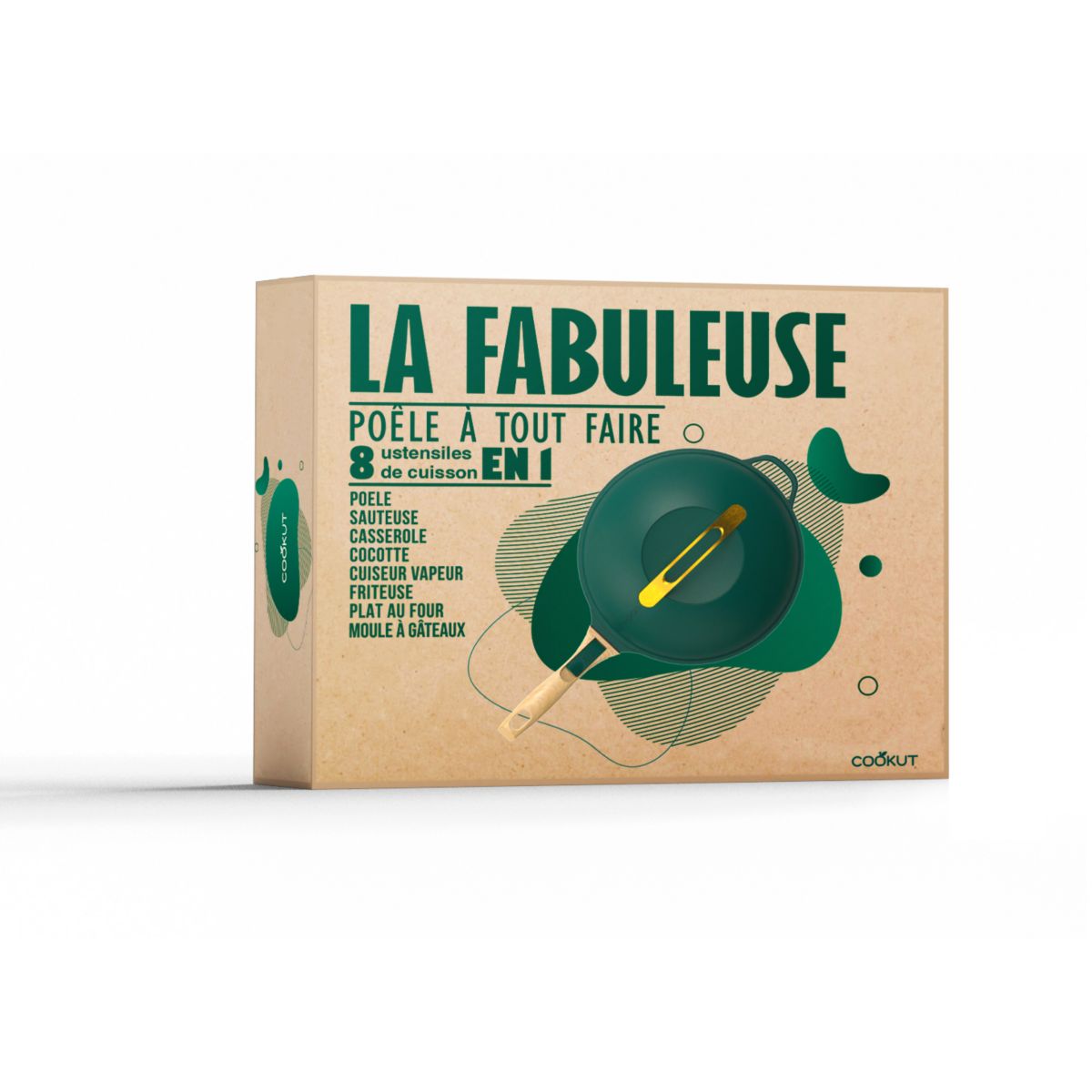 Poêle La fabuleuse 28cm - Canopee vert, COOKUT