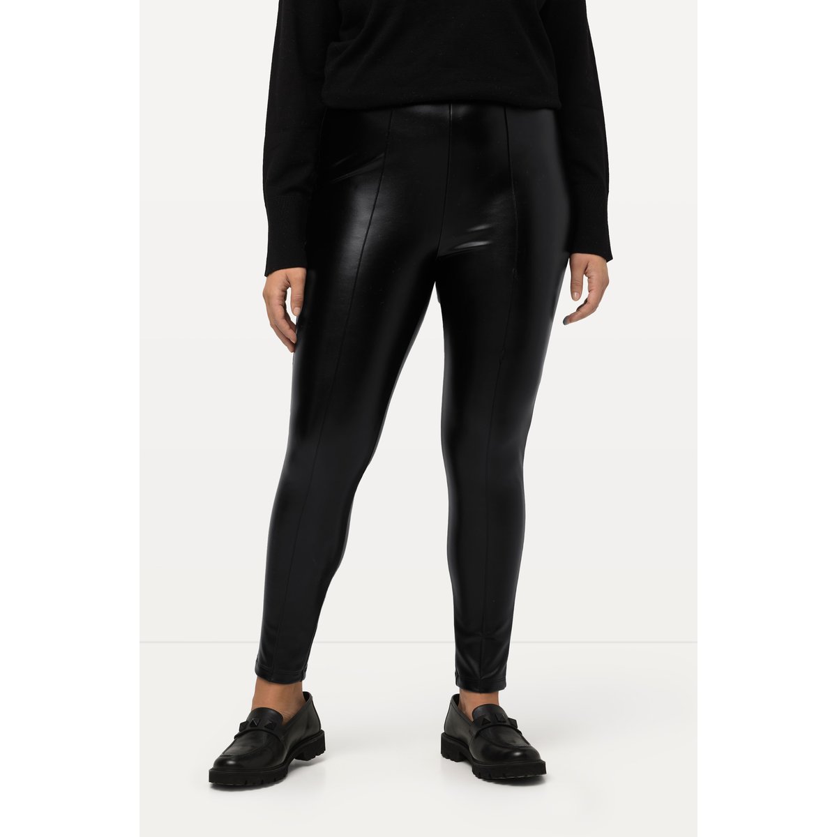 Legging en similicuir, coupe Slim noir, ULLA POPKEN