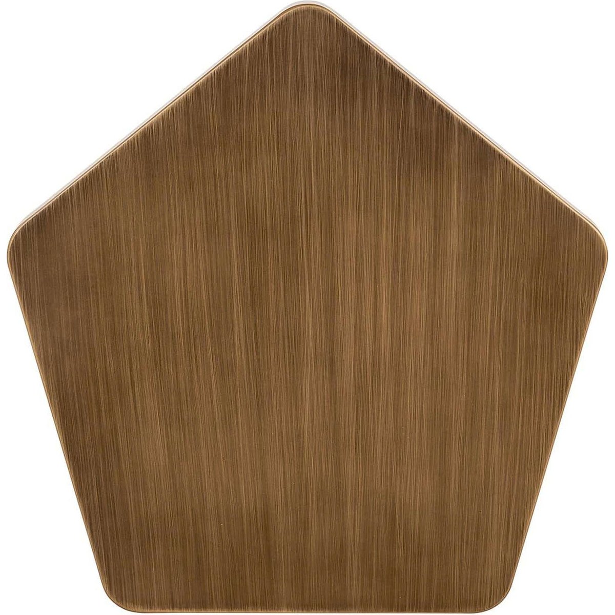 Table d'appoint en fer, Motif géométrique or brossé élégant, RECOLLECTION