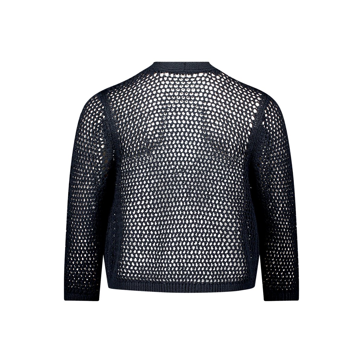 Cardigan en grosse maille à motif ajouré dark sky, BETTY BARCLAY