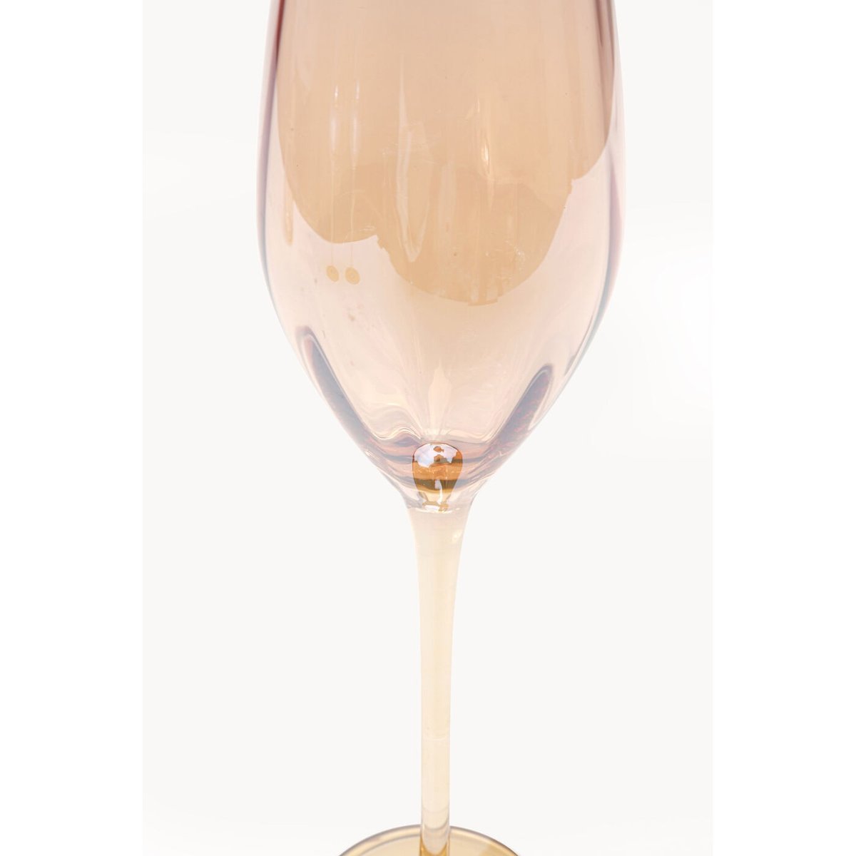 Lot de 6 flûtes à champagne, MOCCA marron, KARE DESIGN