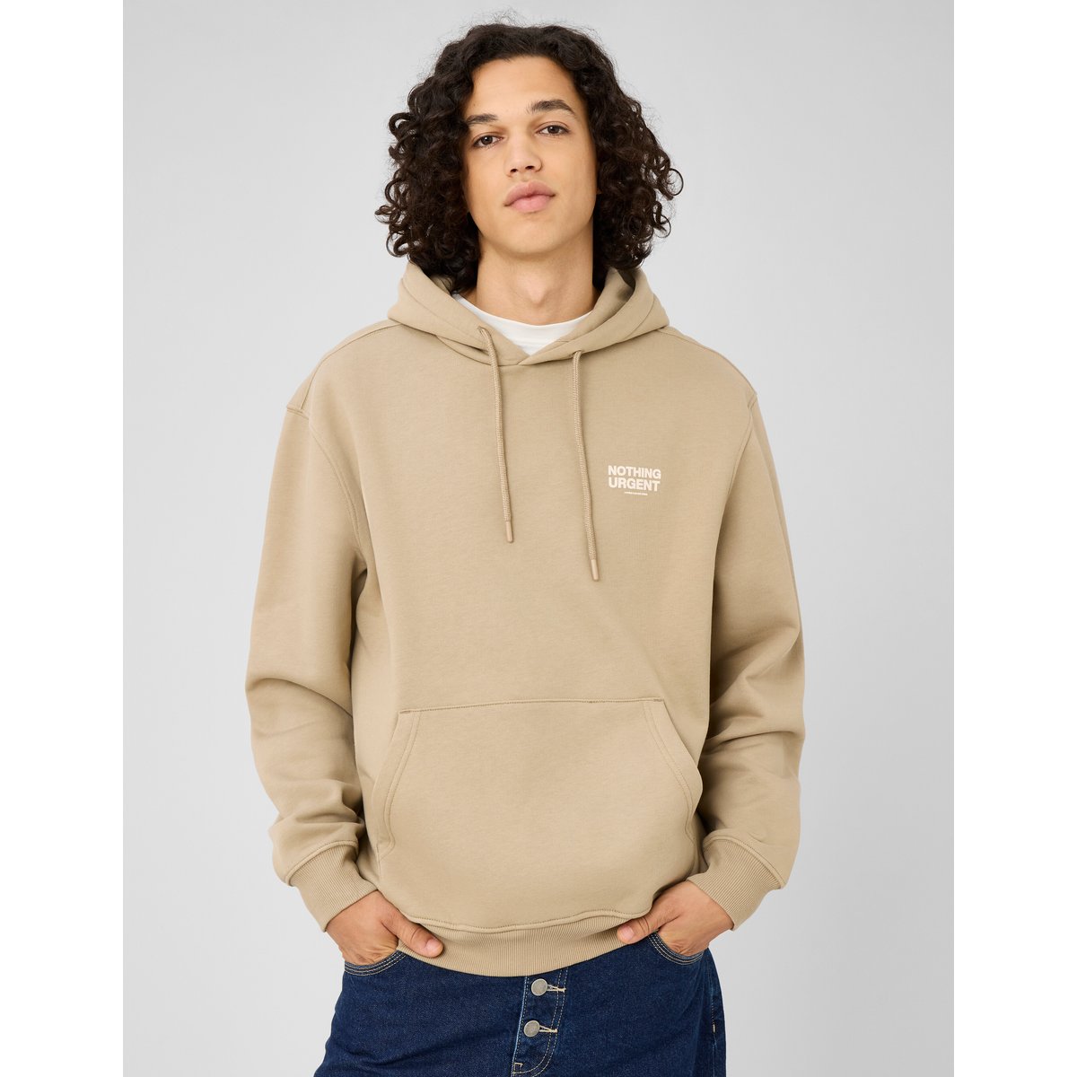 Sweat imprimé devant/dos marron, BZB