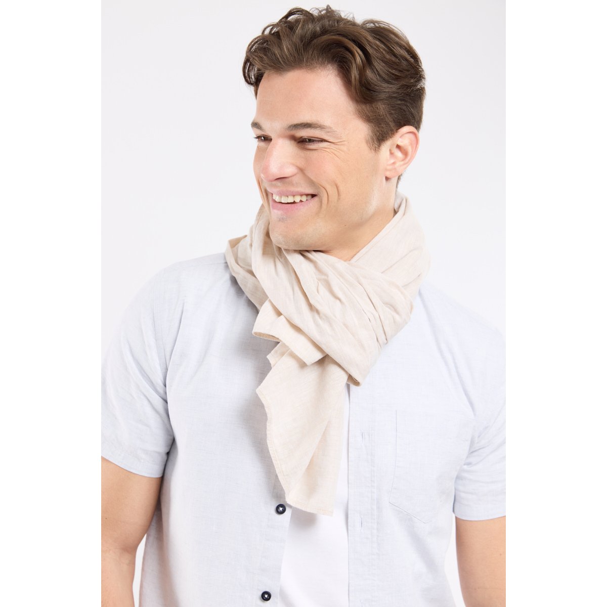 Foulard en coton et lin JESTUNI cordage, BERMUDES