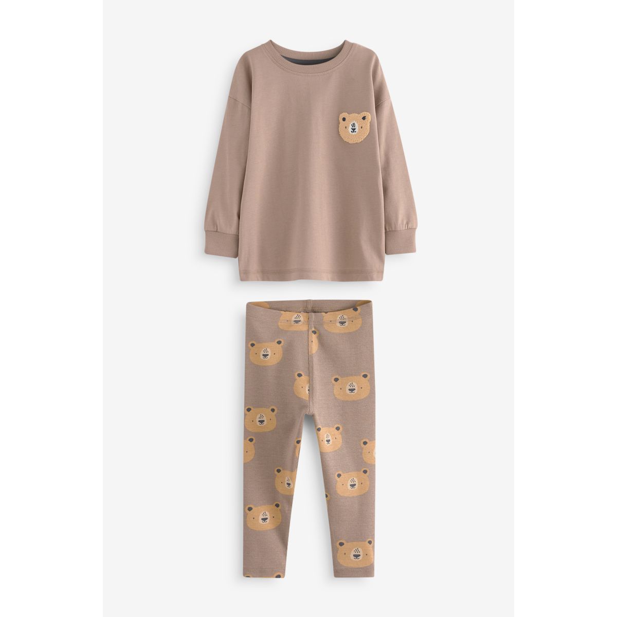 Pyjama côtelé , lot de 3 animal bleu/brun/vert kaki, NEXT