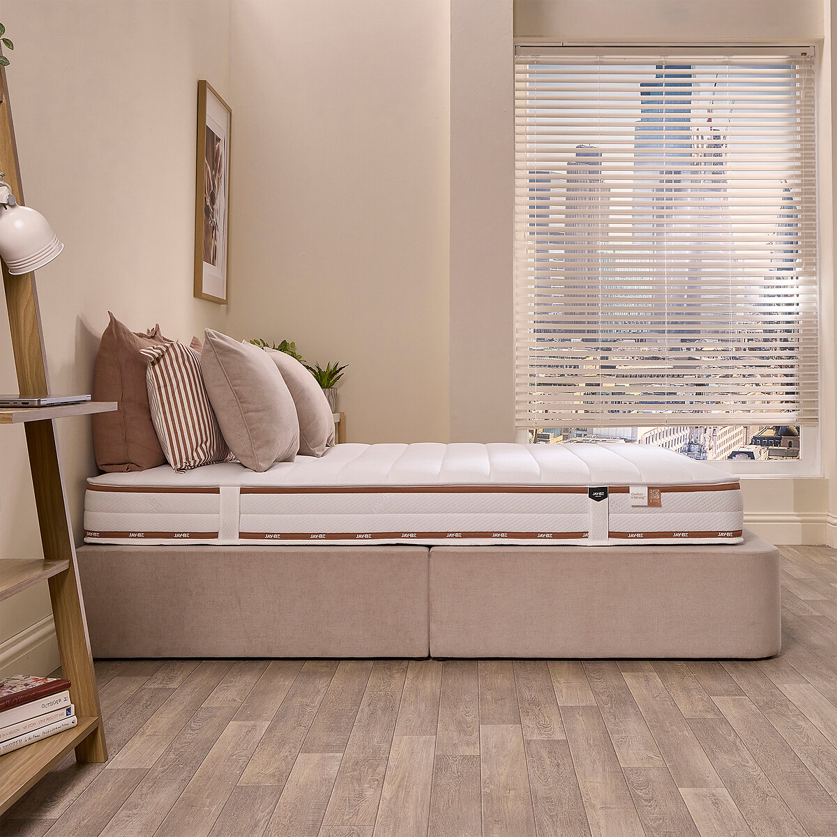 Jay-Be® Ryze Deep Quilted Sprung Mattress white/brown, JAY-BE
