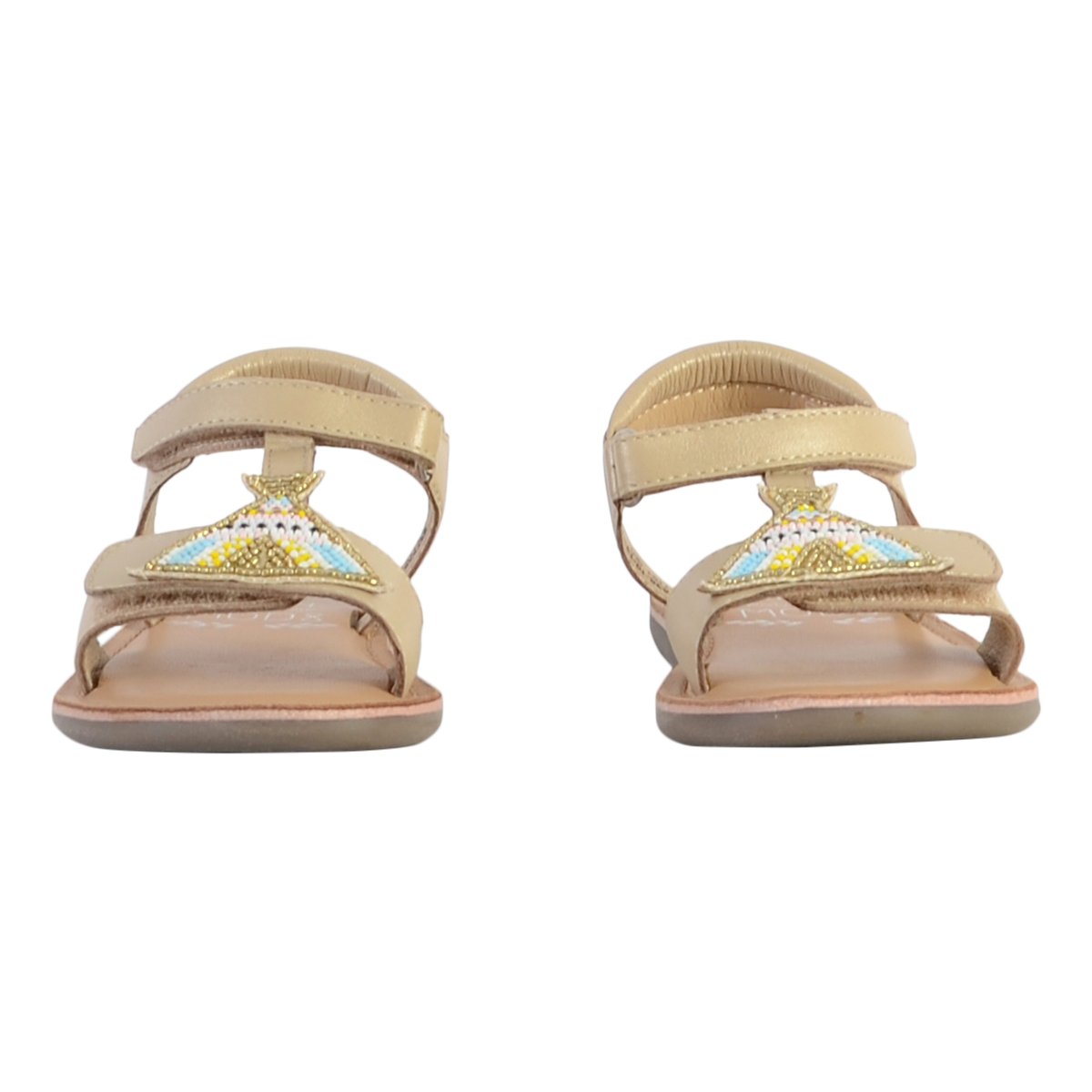 Sandale Plate Cuir Cloonimals or tipi, MOD8