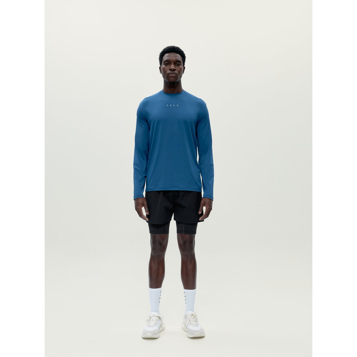 T-shirt de sport homme Strive Manches courtes séchage rapide bleu mer, BORN