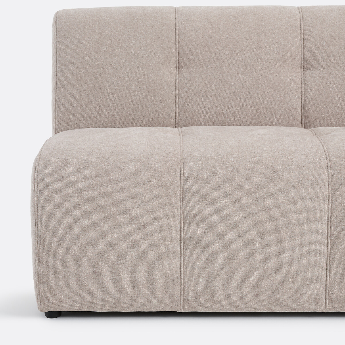 Elemento panca da tavolo modulabile, 3 posti, in ciniglia fine, ANETA beige, LA REDOUTE INTERIEURS