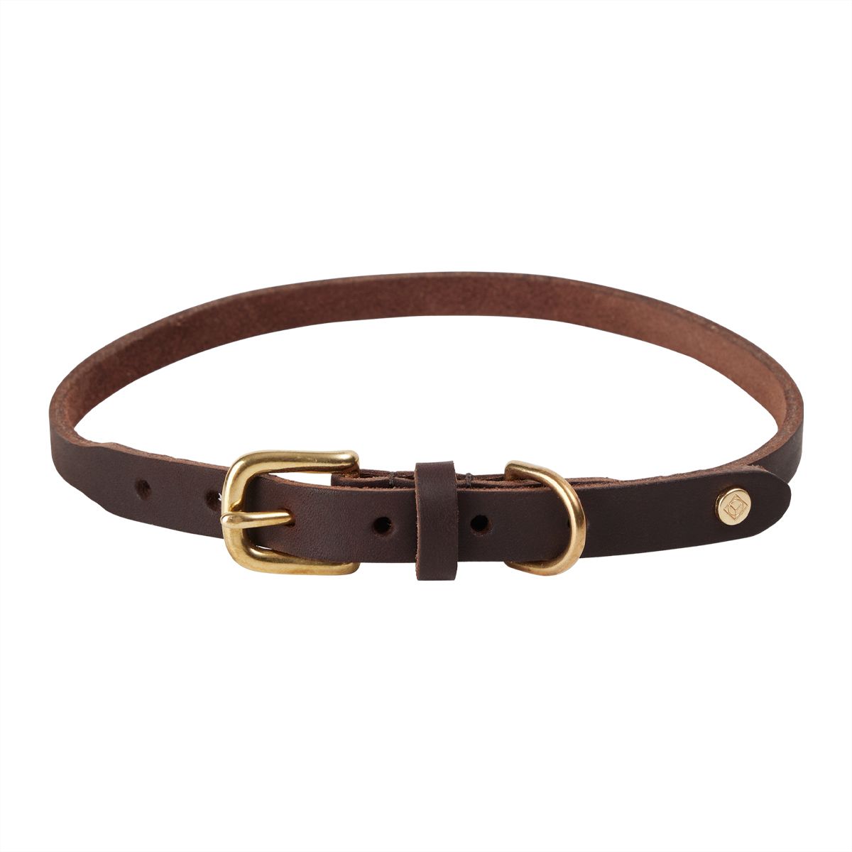 Collier en cuir pour chien LIVING marron foncé, OYOY LIVING DESIGN