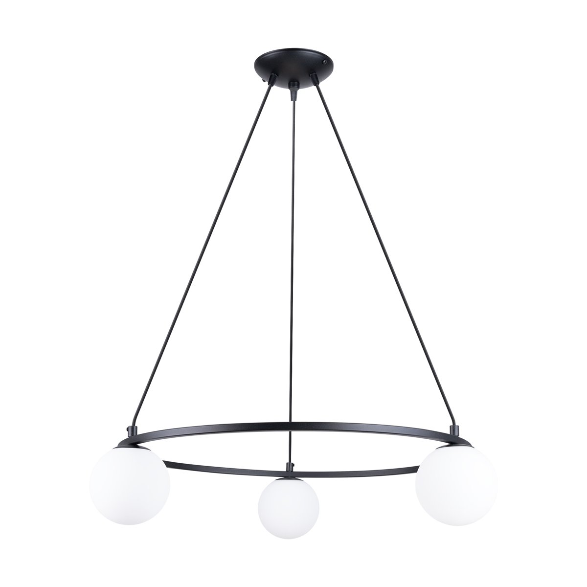 Lustre Acier Noir G9 3 Yoli noir, EDEN