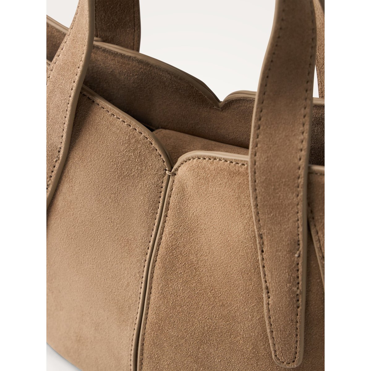 Sac à main avec anses et bandoulière Mini ALTAÏ taupe, VANESSA WU