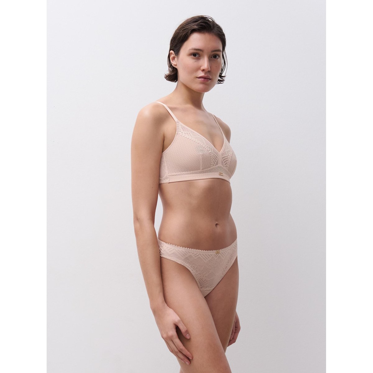 Soutien-gorge sans armature maintien ORIGINS beige doré, CHANTELLE
