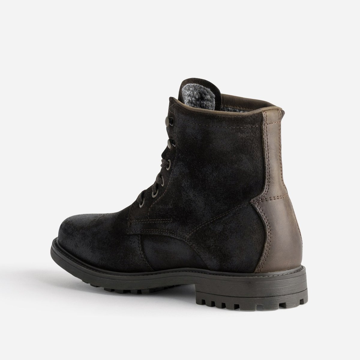 Boots en cuir LEART marron fonce, ERAM
