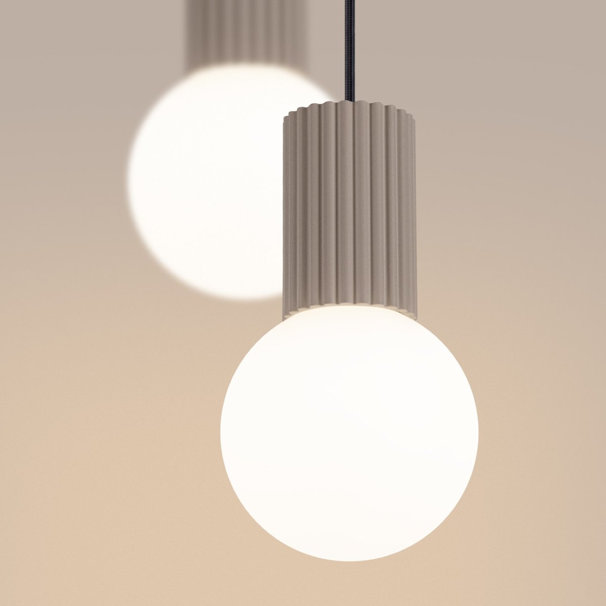 Suspension Aluminium Taupe G9 2 Halo taupe, EDEN