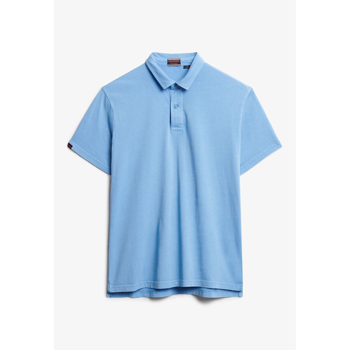 Polo en jersey bleu ciel, SUPERDRY