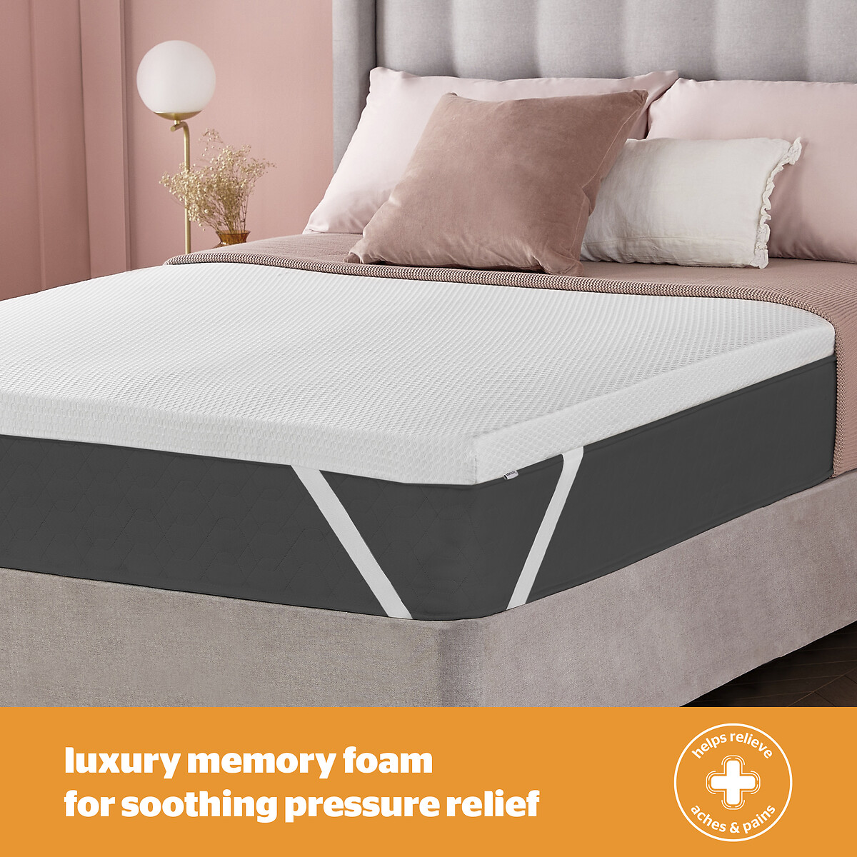 Impress Memory Foam 5cm Mattress Topper white, SILENTNIGHT