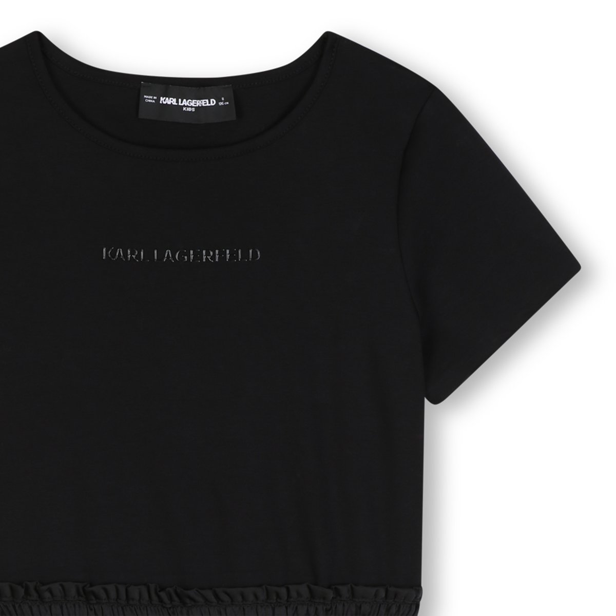 Robe manches courtes black, KARL LAGERFELD KIDS