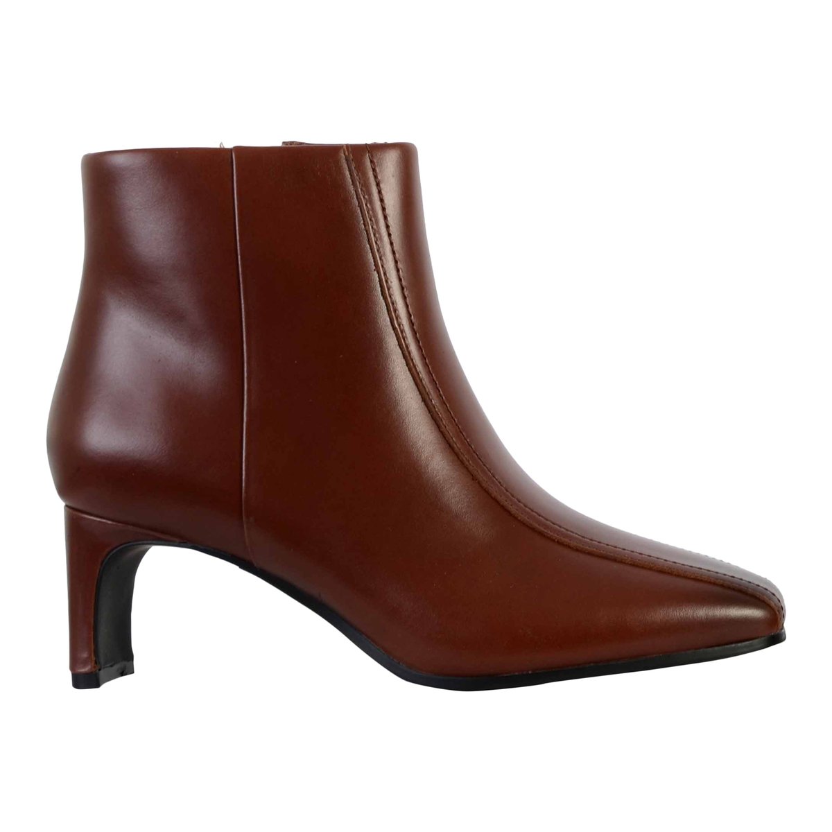 Bottines à Talons Cuir Seren55 Top marron, CLARKS