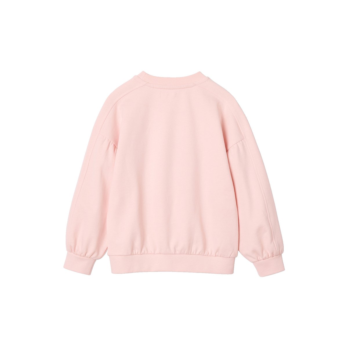 Sweat col rond rose pâle, VERTBAUDET
