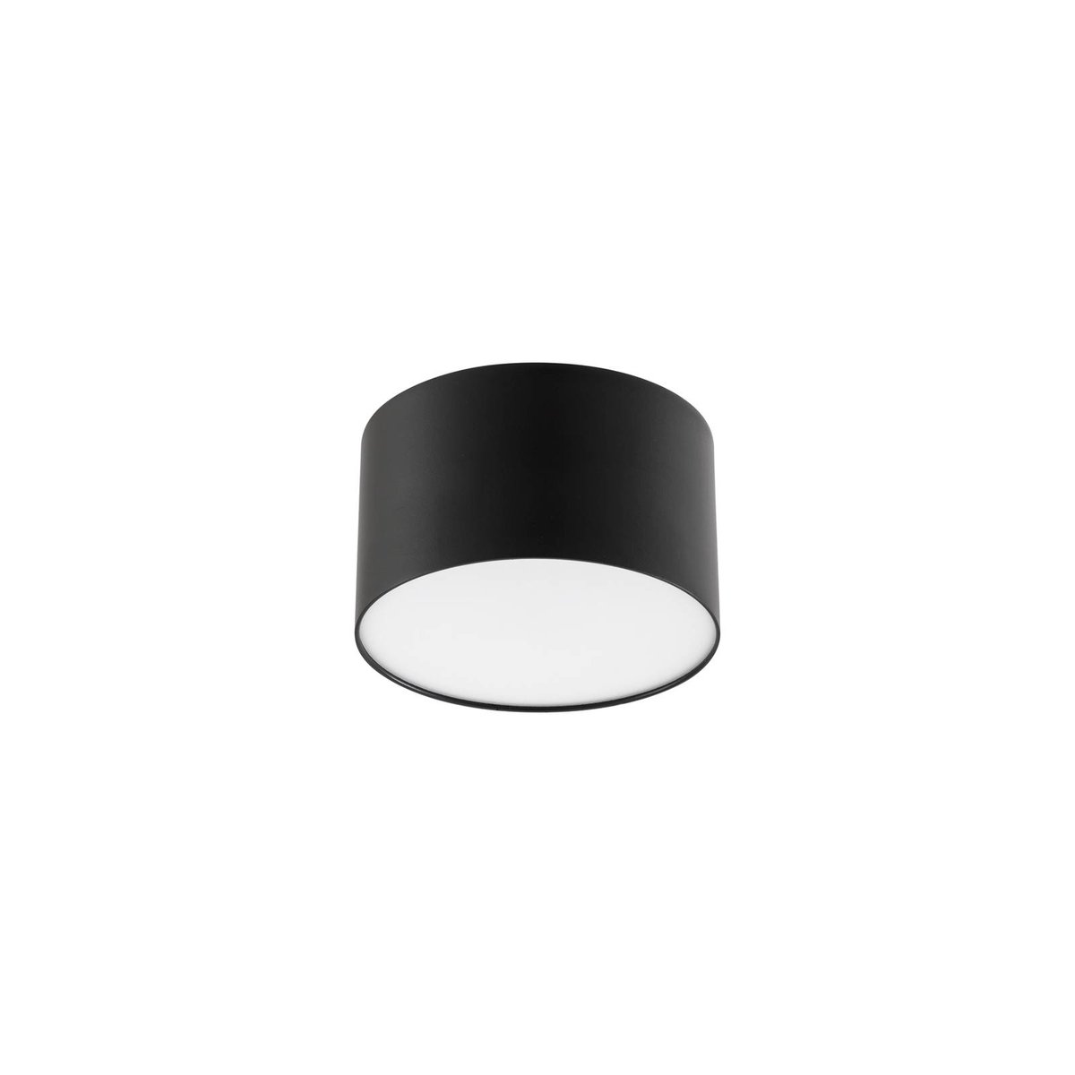 Plafonnier en aluminium moderneLED, Nivoria noir, LINDBY