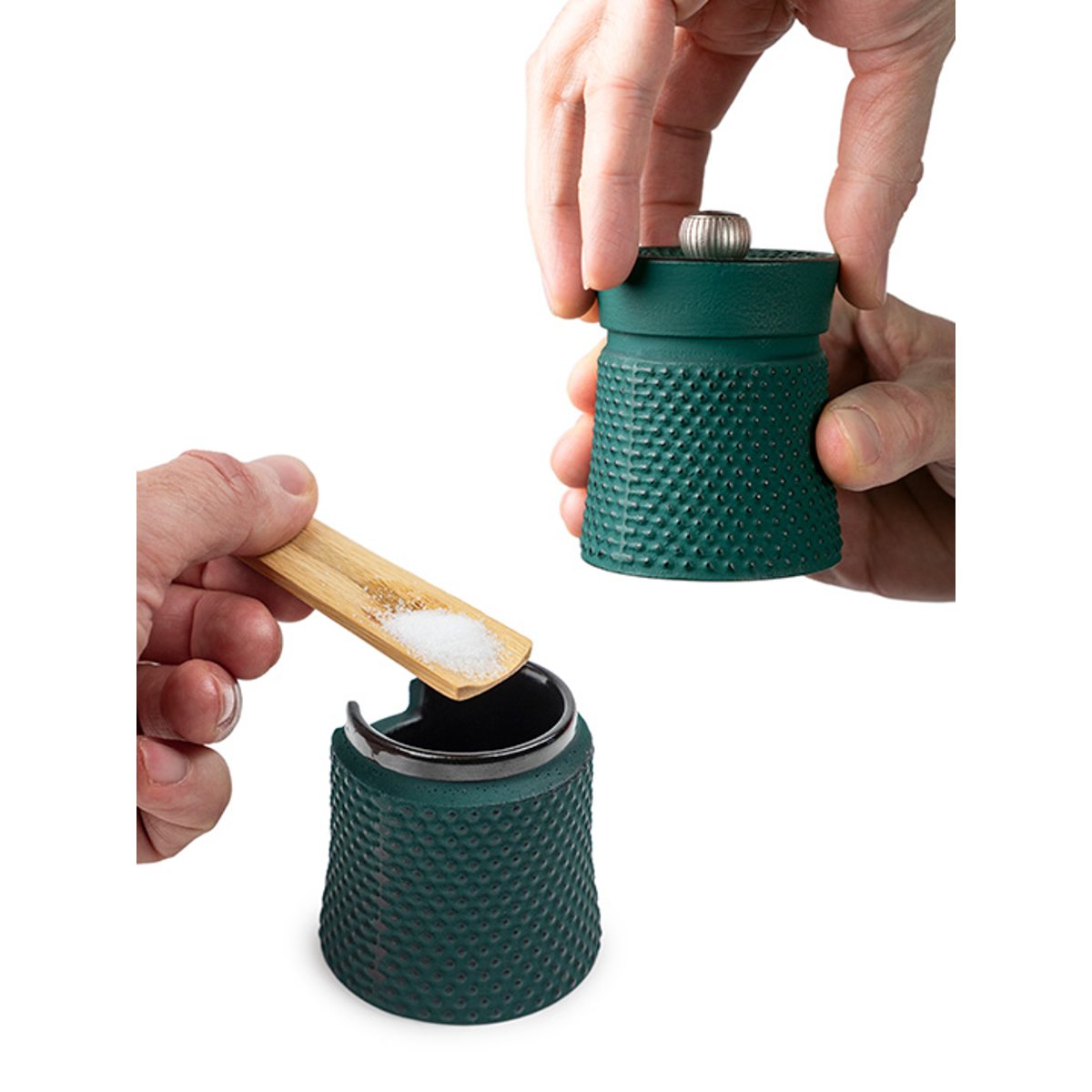 Coffret cadeau - Moulin à poivre Bali fonte vert forêt, PEUGEOT