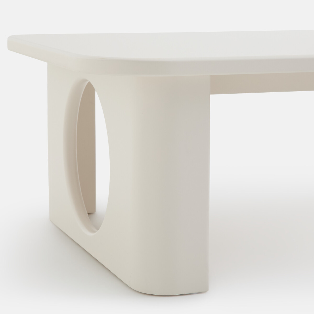 Mesa de centro com pernas esculpidas, comprimento 88 cm, MORTI cru, LA REDOUTE INTERIEURS