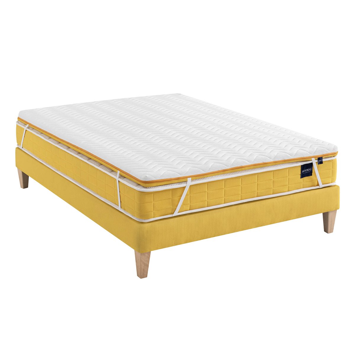 Surmatelas mousse ferme Aurore blanc, SOMEO
