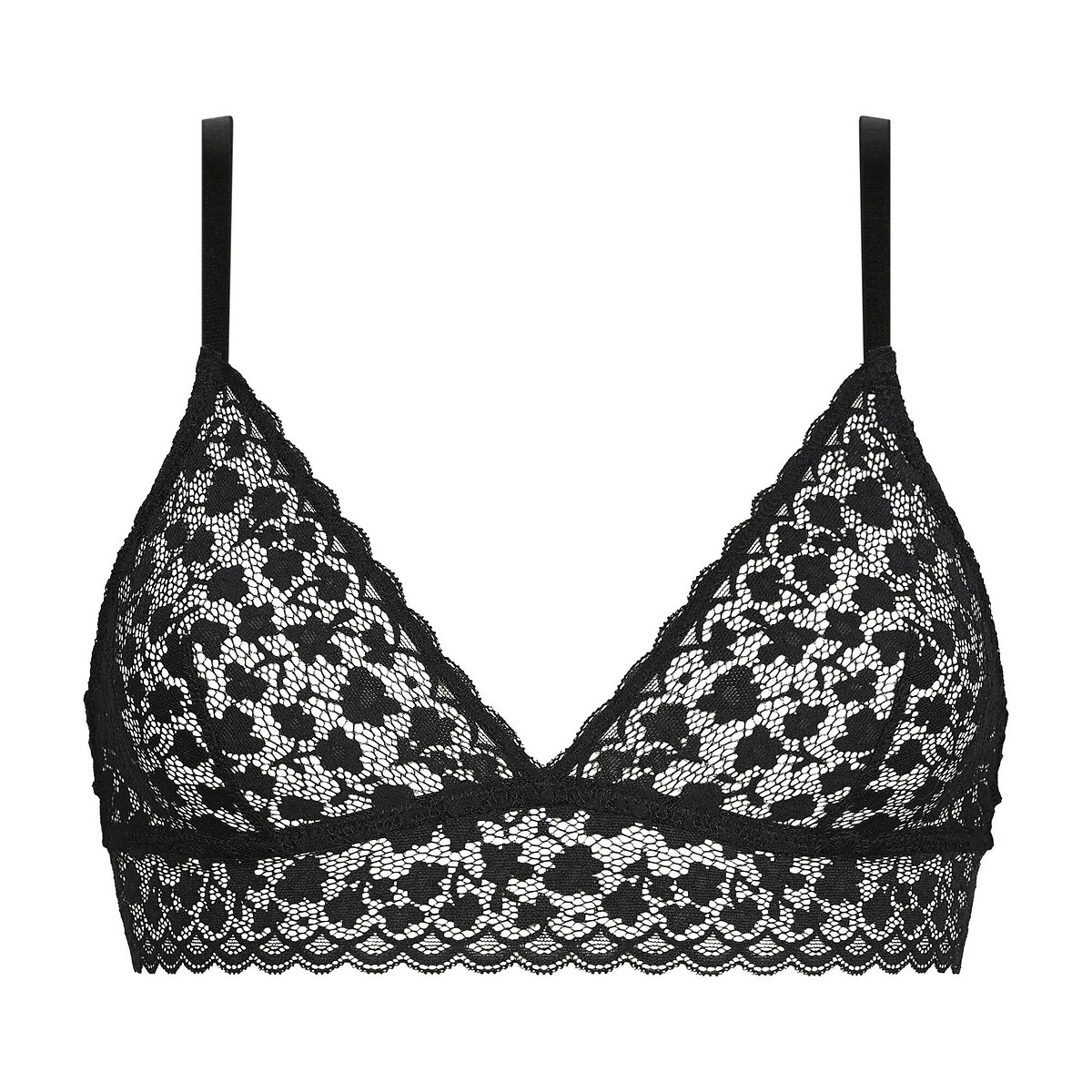Daisy Lace Triangle Bra black, DIM