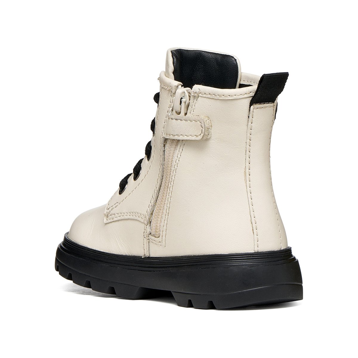 Bottines B KIDDARTAH ivoire clair/noir, GEOX