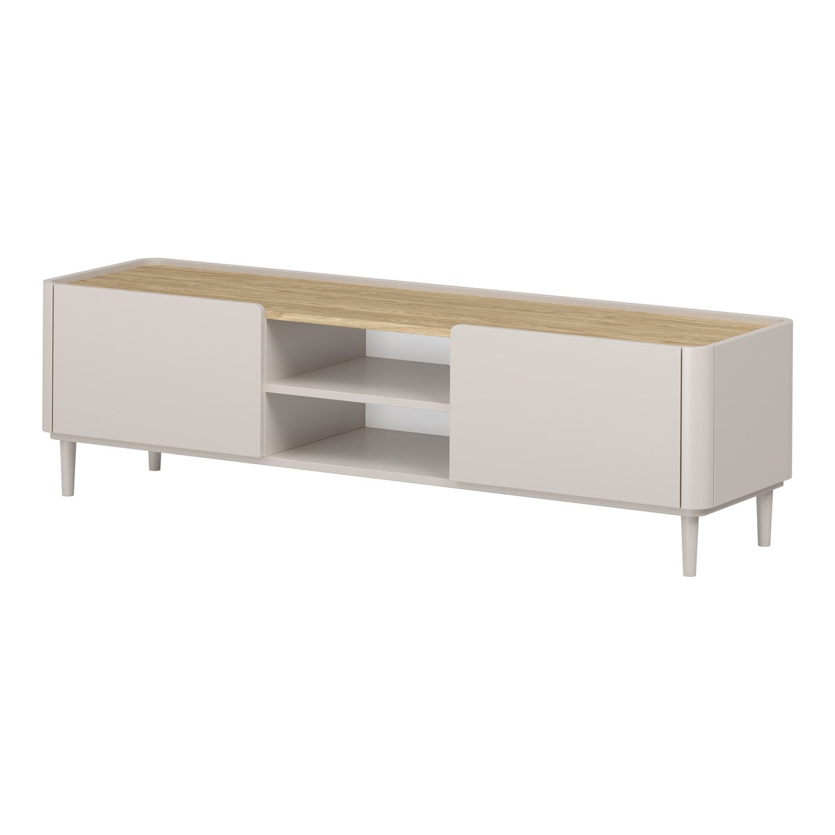 Meuble TV 170 cm , ANYRA beige, BOBOCHIC