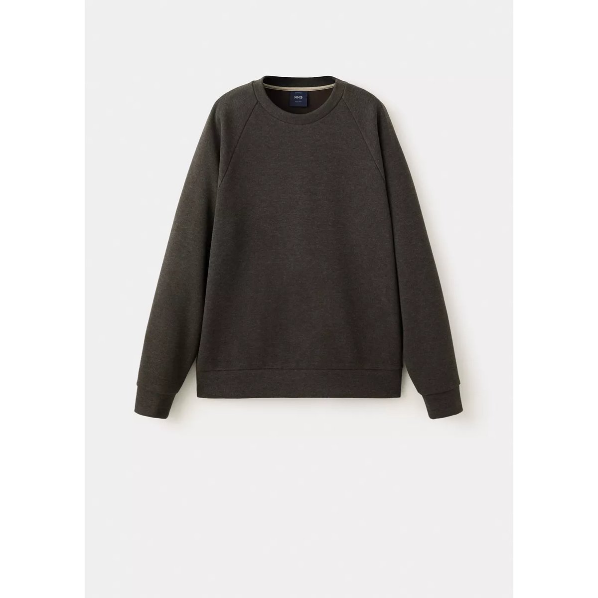 Sweat effet gratté marron, MANGO MAN