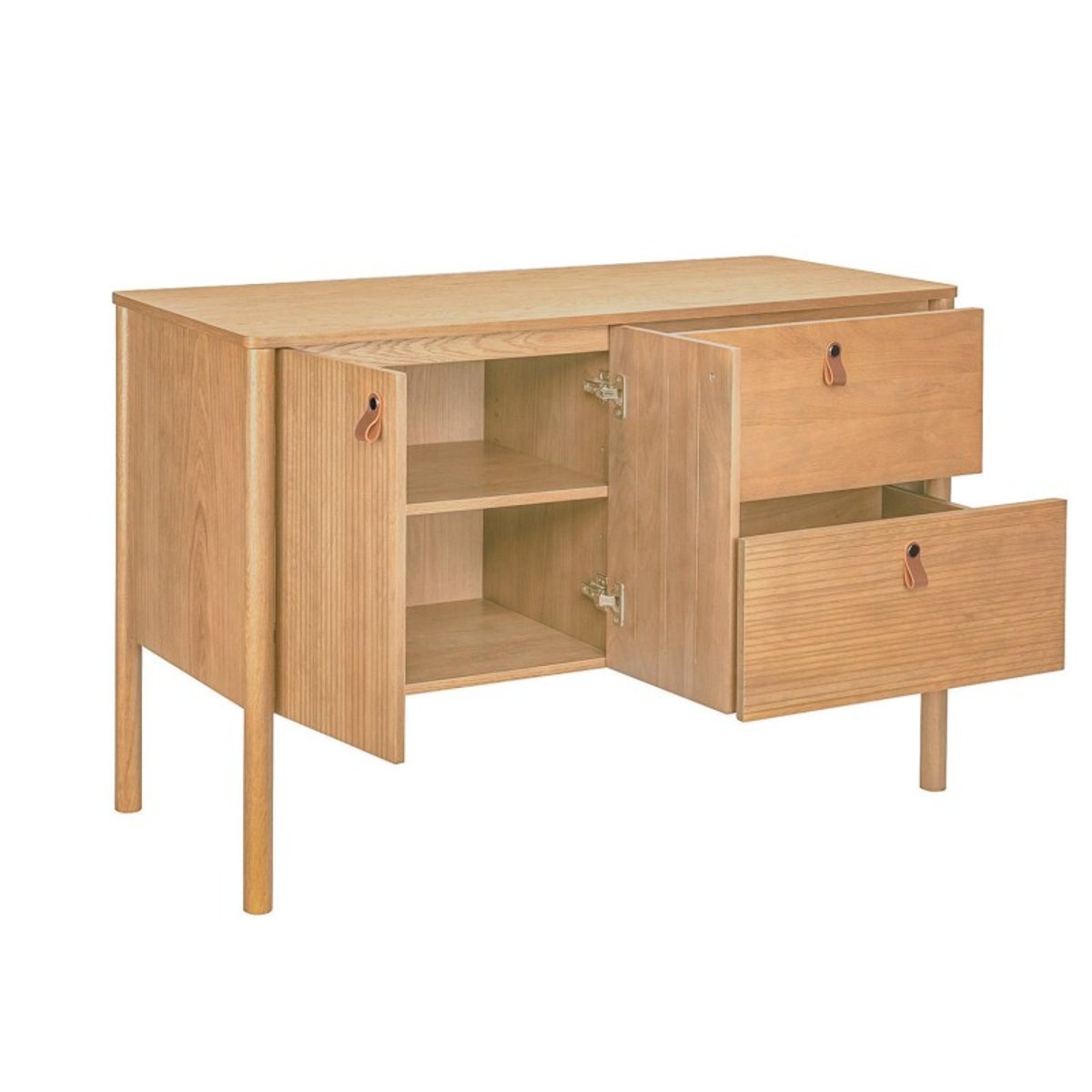Meuble double vasque 120 cm vasques robinets miroirs JOY chêne, MOB IN