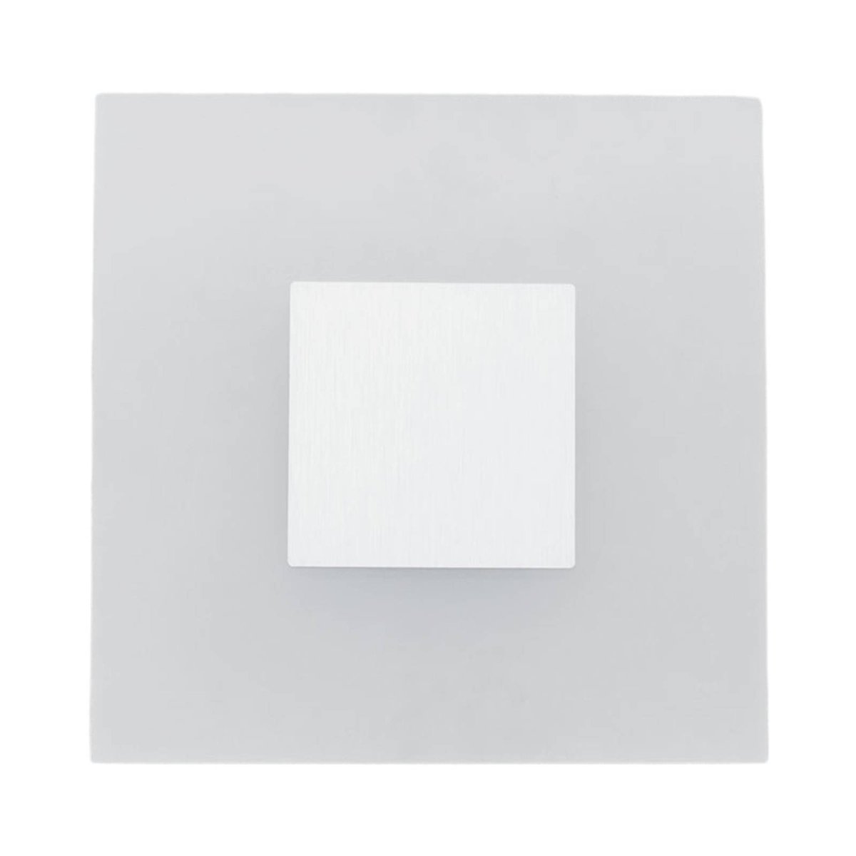 Applique moderneLED, Berlind blanc opalin, argent, LUCANDE