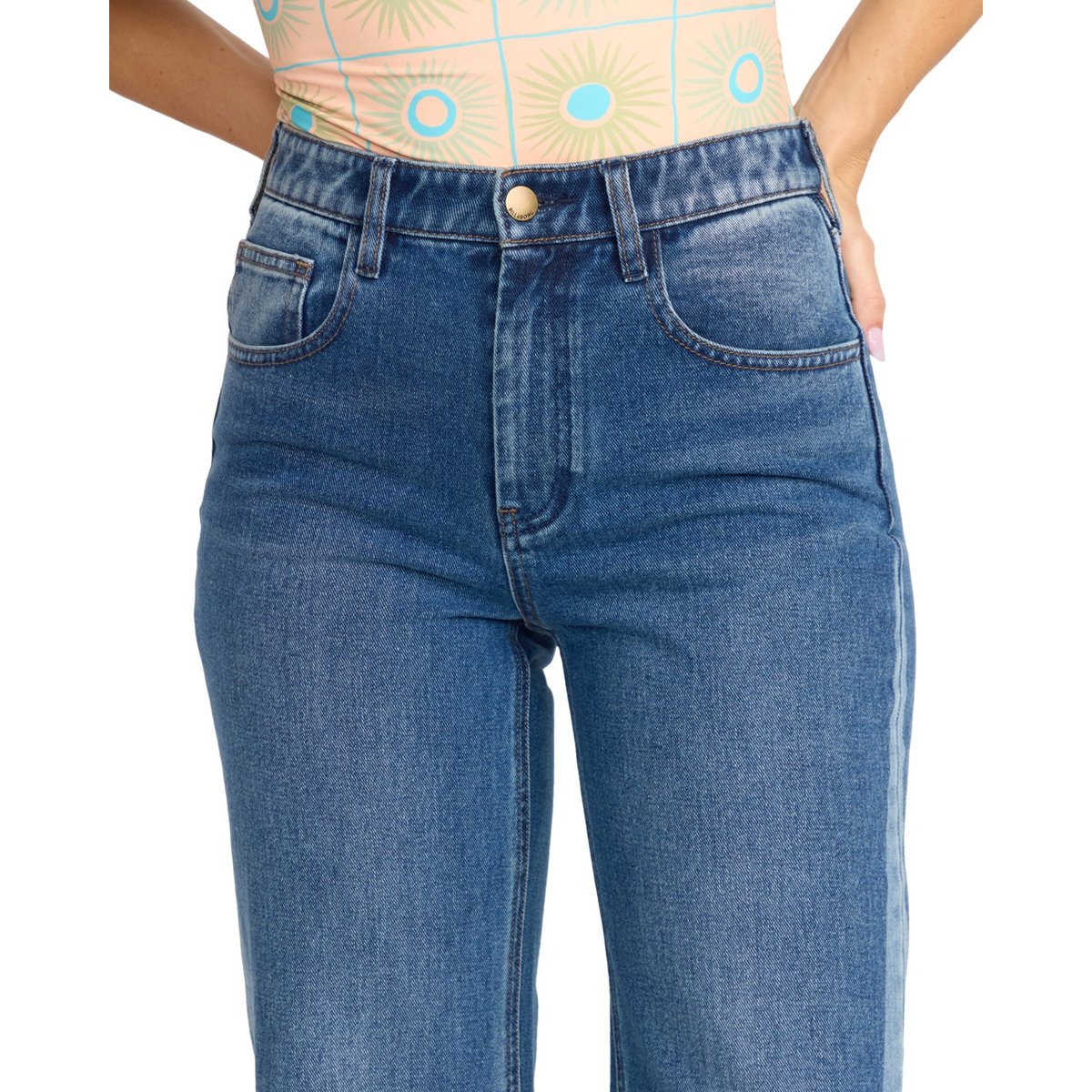 Jean flare FREE FALL multi middle broken blue, BILLABONG