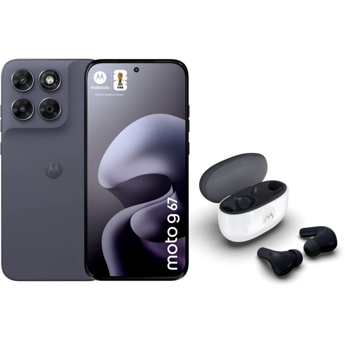 Smartphone Pack G67 256Go + Motorola Buds 2 couleur unique, MOTOROLA