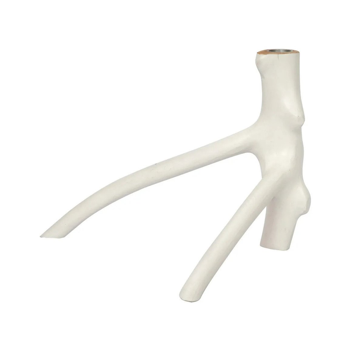 Bougeoir bois 3 pieds TRIPLE TWIG blanc, BAZAR BIZAR