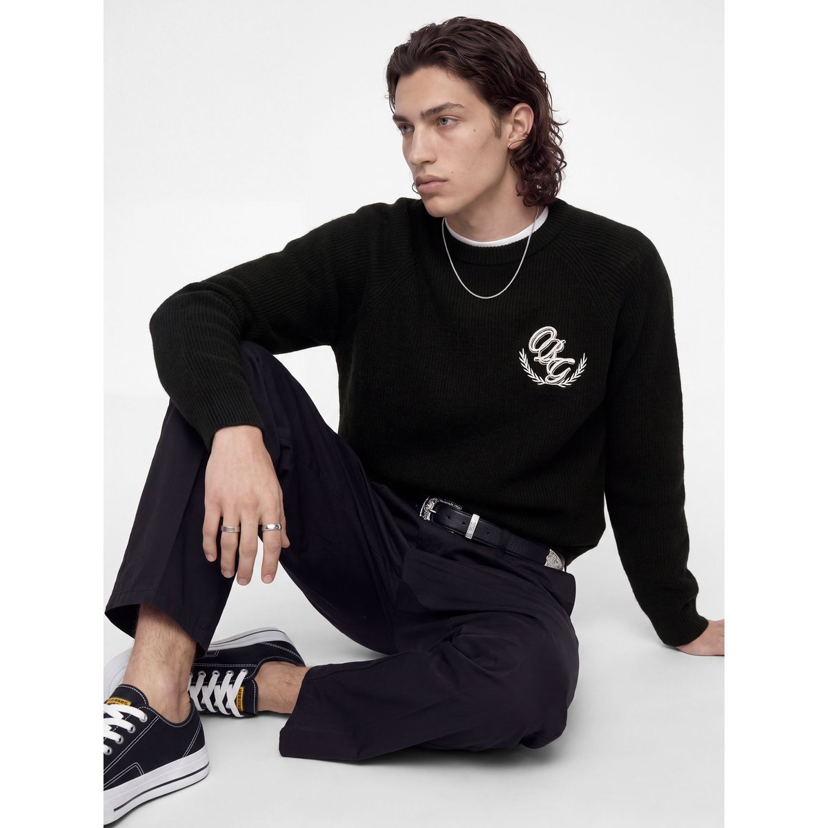 Pull En Maille black 1, JACK & JONES