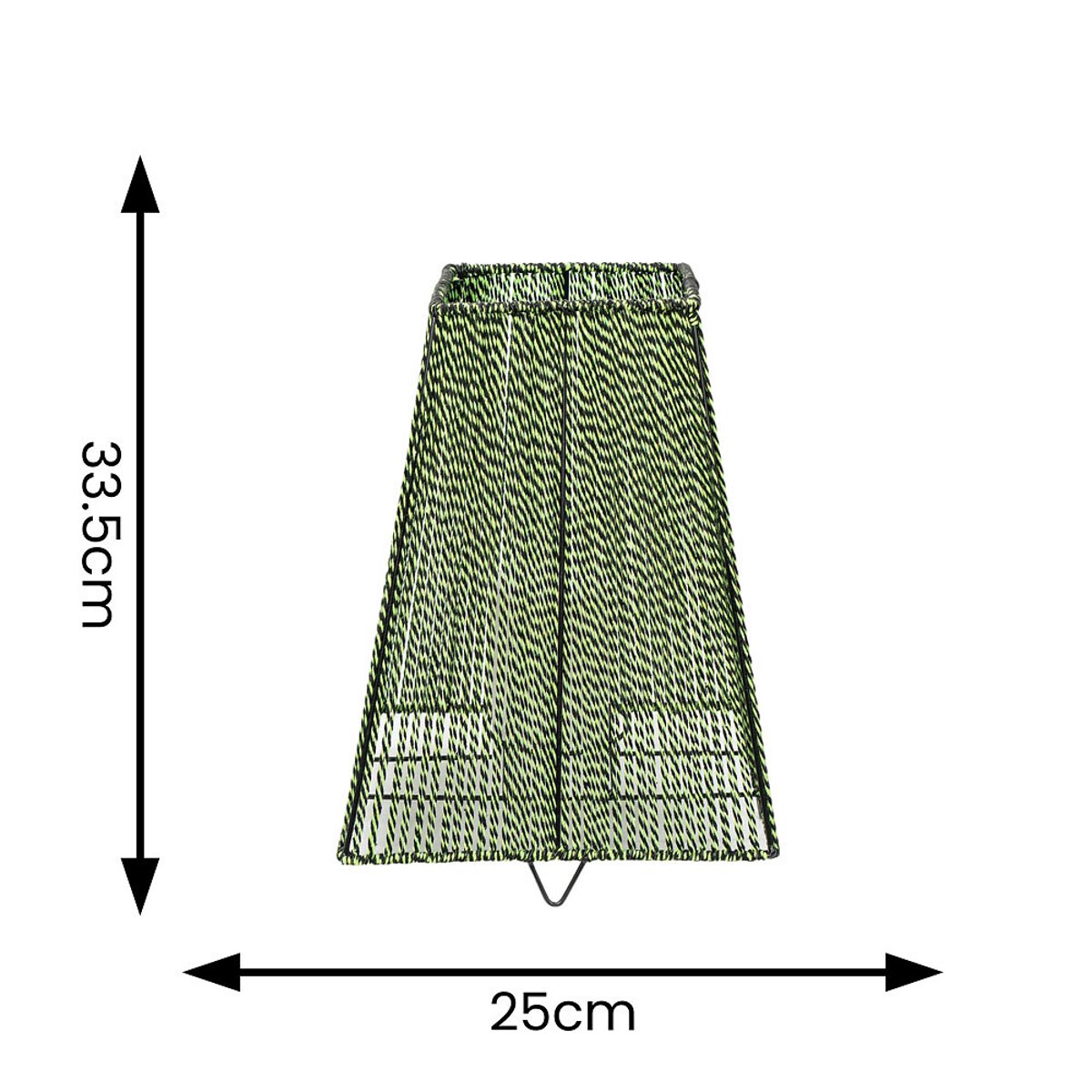 Battery Operated Outdoor Rope Candle Lantern Light green, SO'HOME