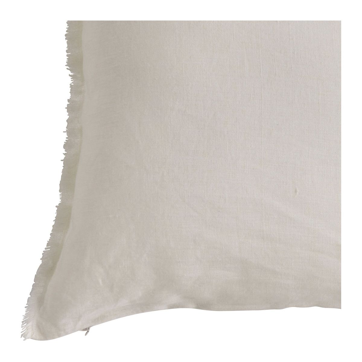 Housse de coussin en lin ivoire, BLANC D’IVOIRE