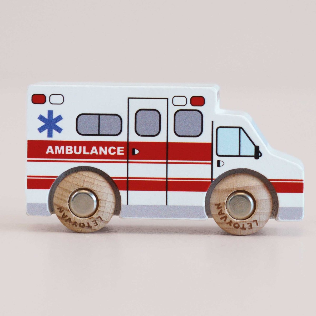 Camion Ambulance Lance No 43 blanc, LE TOY VAN