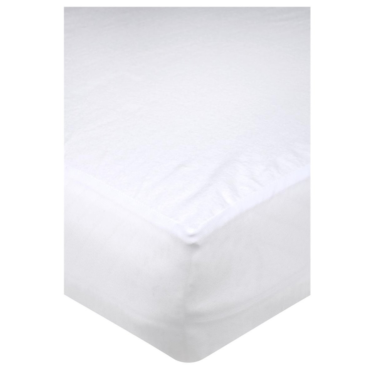 Protege matelas bebe en molleton 60 x 120 cm Carlyne blanc, EDEN