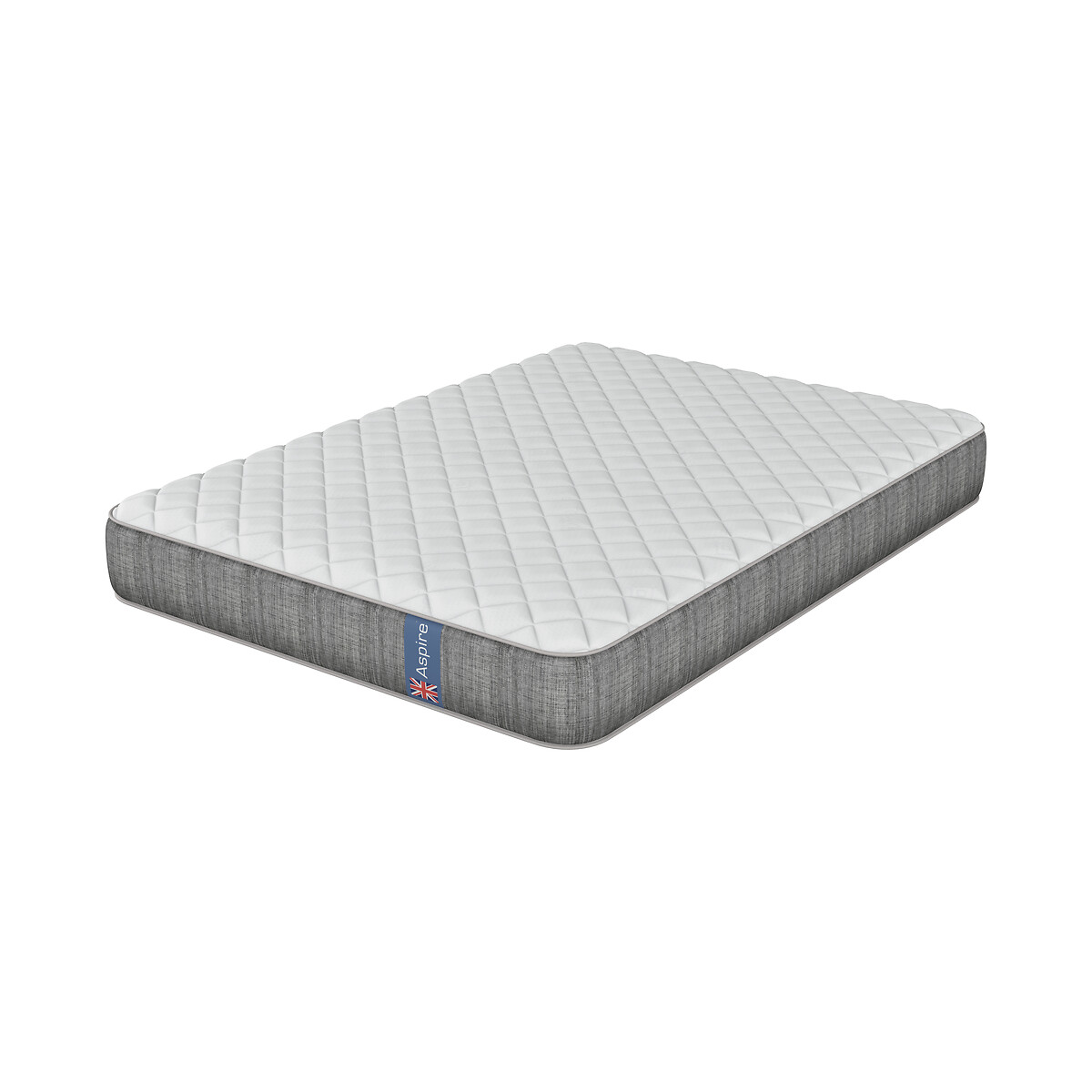 Pocket+ and Recycled Foam Hybrid Mattress white, ASPIRE