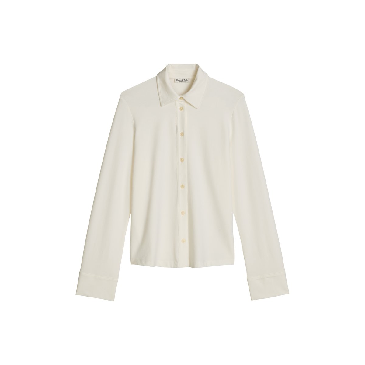 Chemisier en jersey, coupe classique en jersey simple avec finition paper blanc, MARC O'POLO