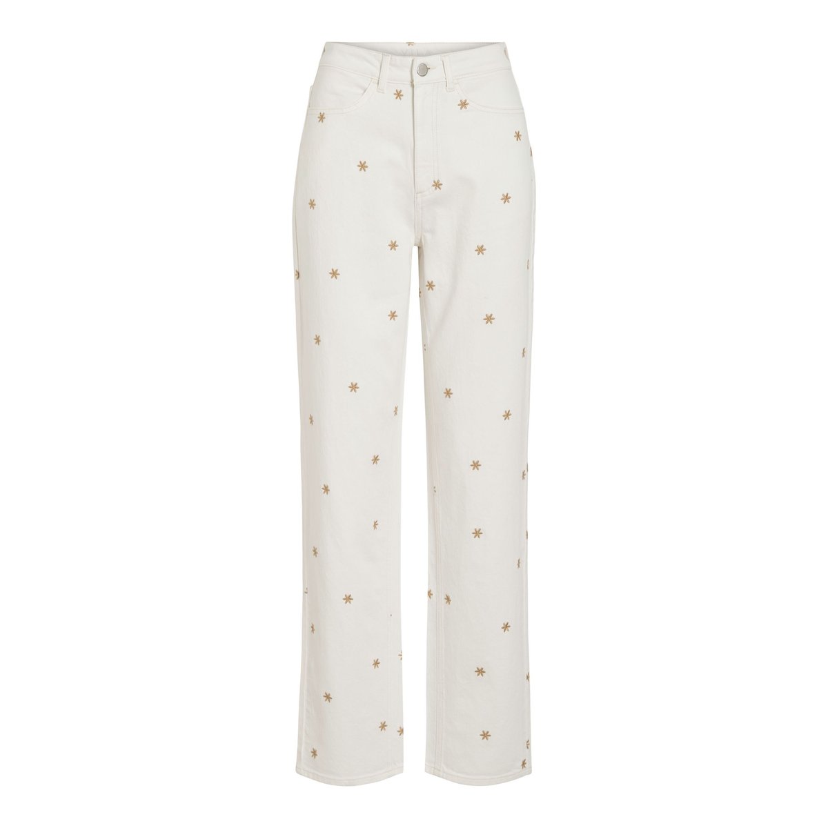 Jean Droit white denim, VILA