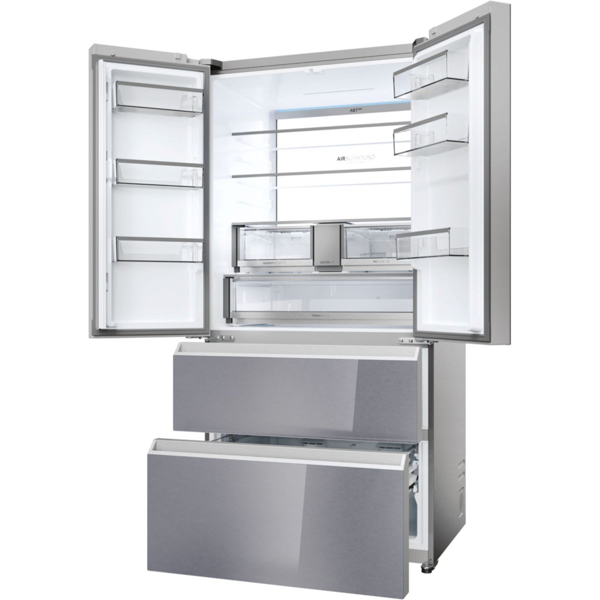 Réfrigérateur multi portes HFR79F19EFGK couleur unique, HAIER