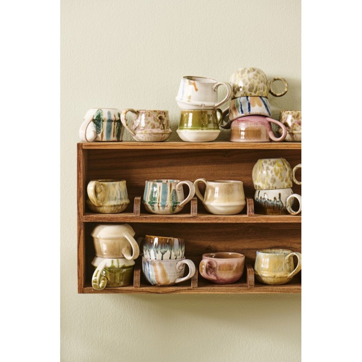 Etagère murale à mugs bois recyclé  Unika bois clair, IB LAURSEN
